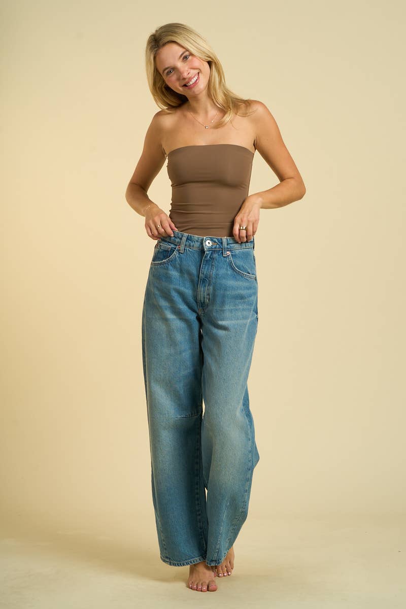 Seamless Strapless Tube Top
