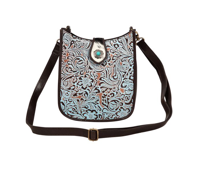 Delilah Creek Embossed Leather Bag