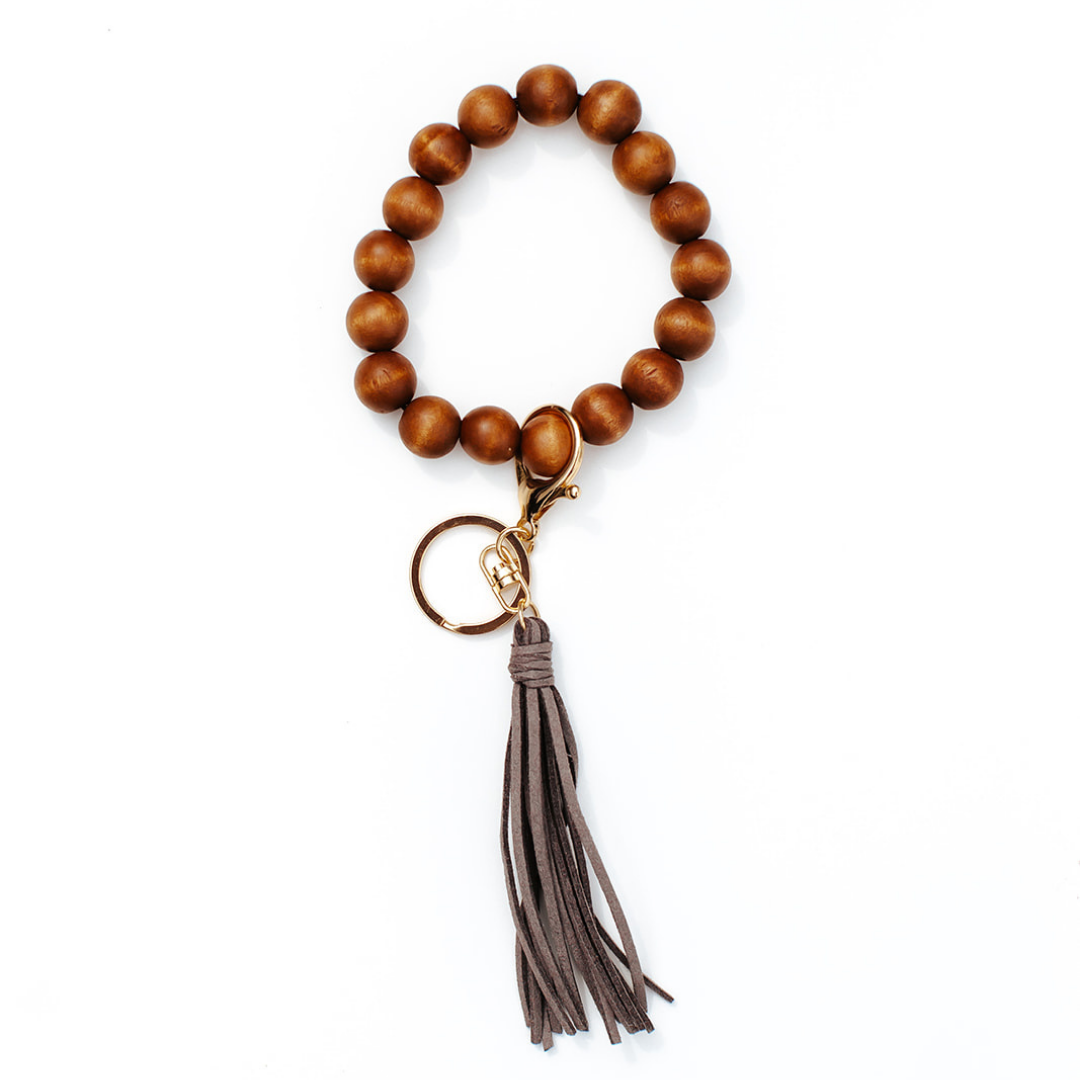 Ivy Wooden Keychain Bracelet