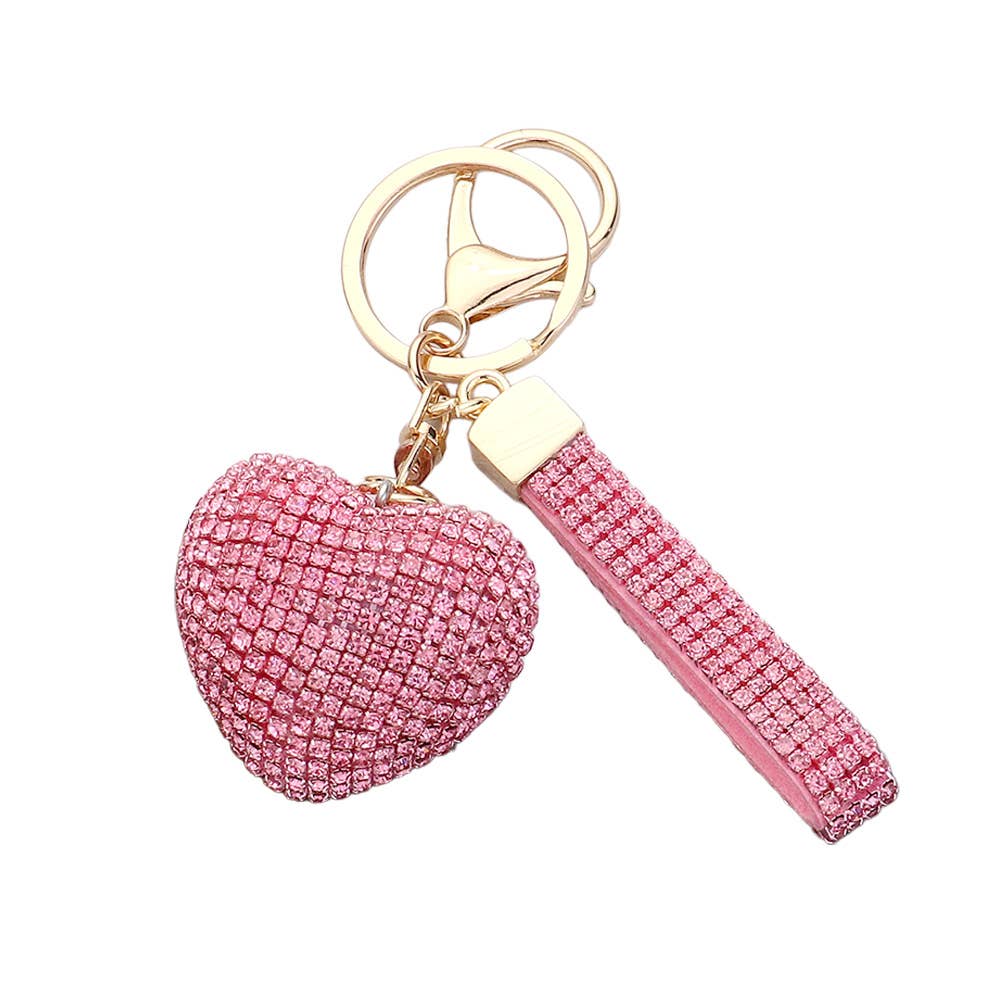 Bling Heart Keychain