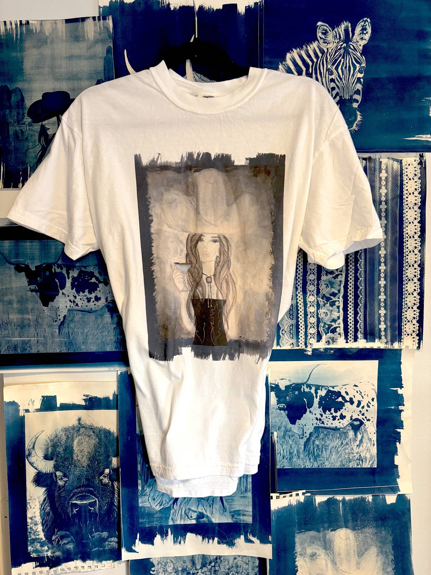 Tees - Martini Cowgirl "Sun Dyed"