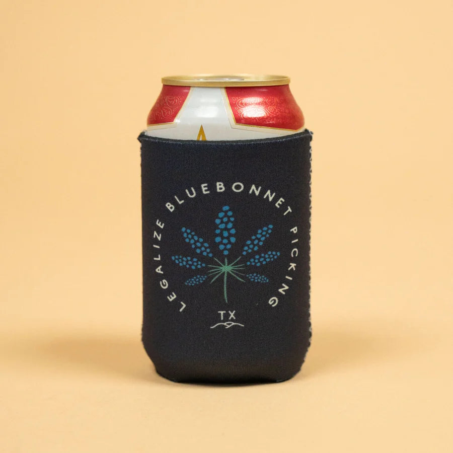 Legalize Bluebonnet Picking Koozie