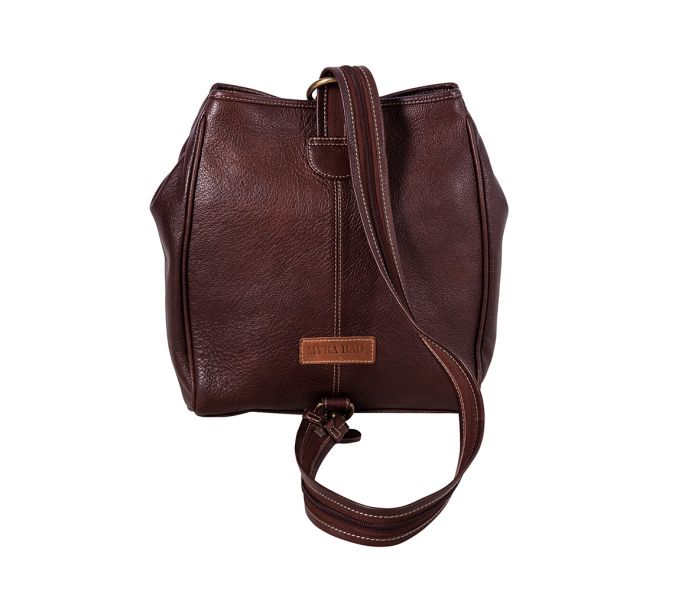 Mountain Trail Convertible Leather & Hairon Bag