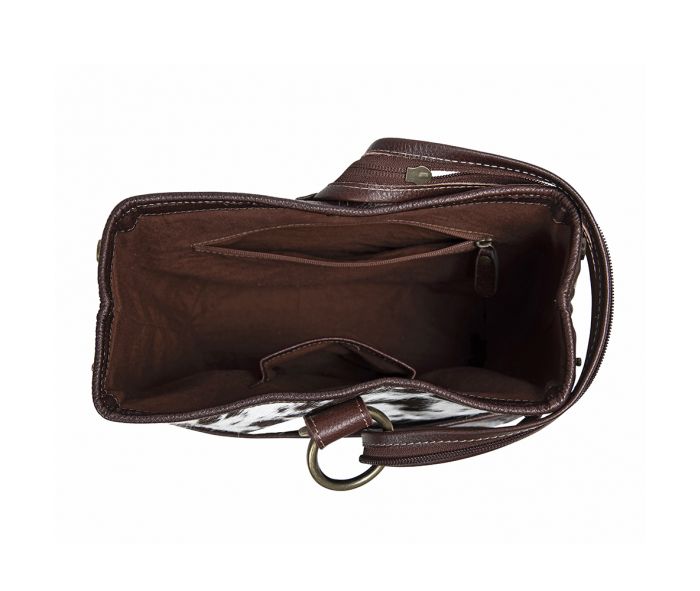 Mountain Trail Convertible Leather & Hairon Bag