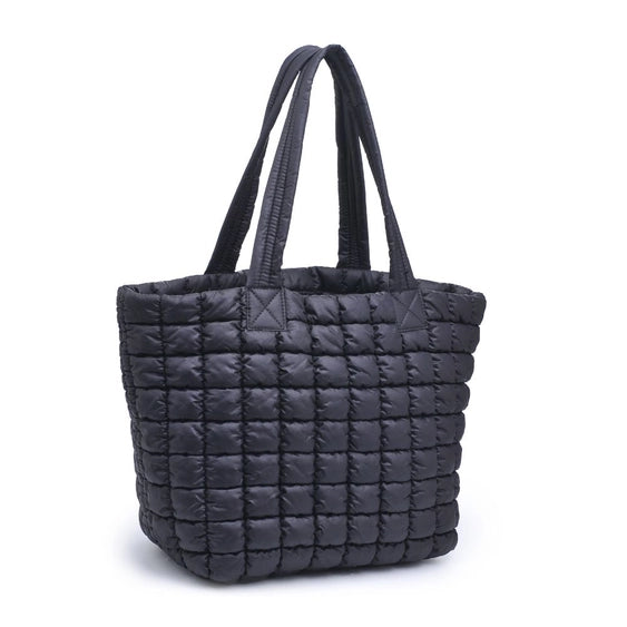 Black Breakaway Puffer Tote