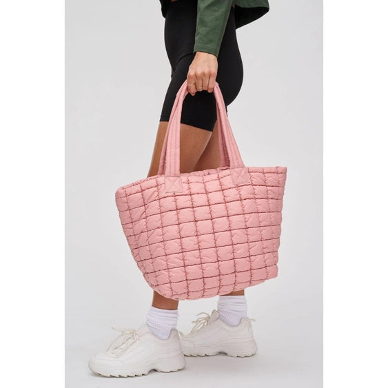 Pastel Pink Breakaway Puffer Tote