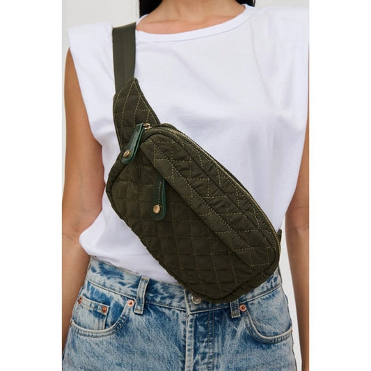 Olive Teo Quilted Fanny Pack