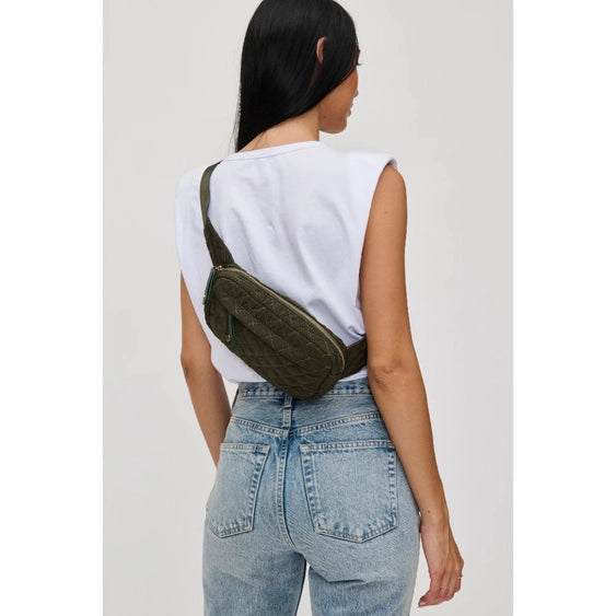 Olive Teo Quilted Fanny Pack