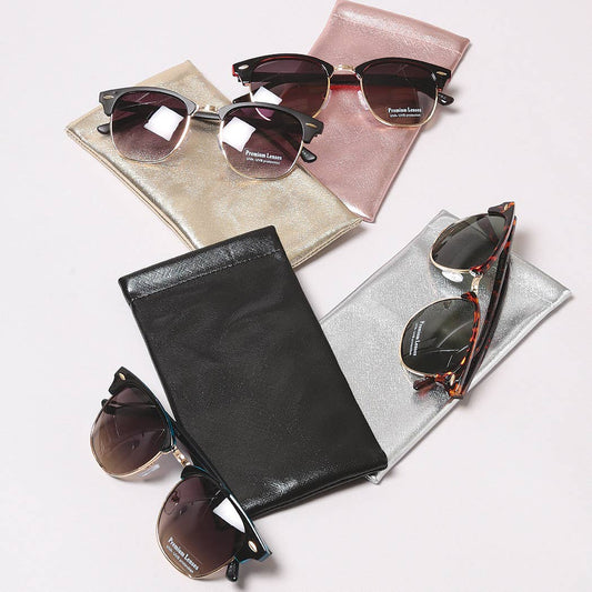 Metallic Design Sunglasses Pouch