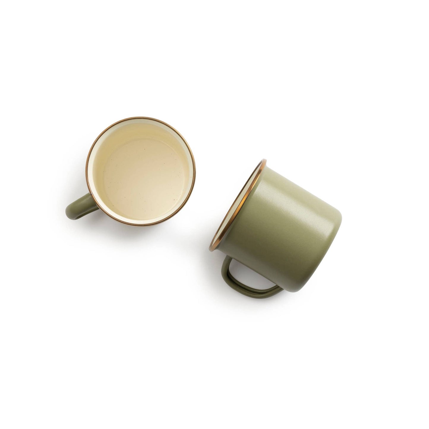 Enamel 2-Tone Mug Set