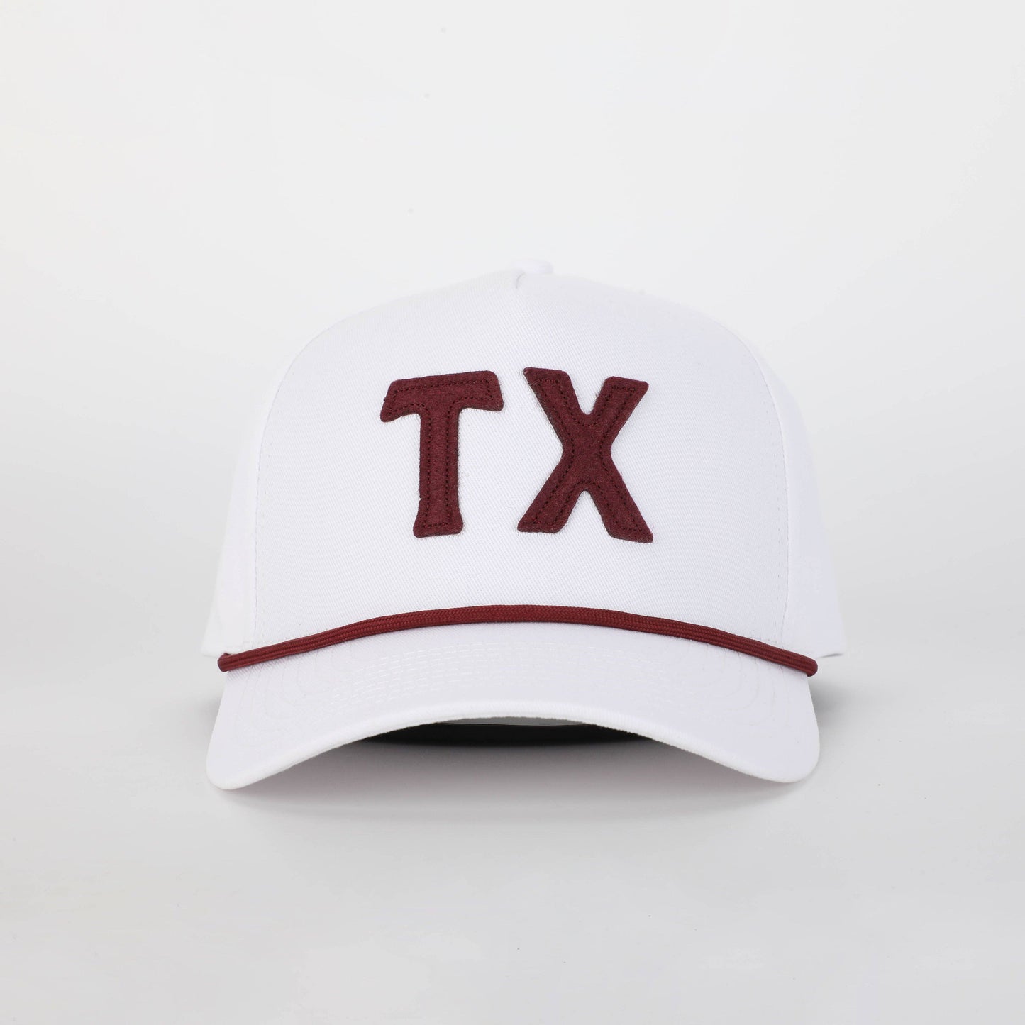 Stadium White & College Maroon Hat