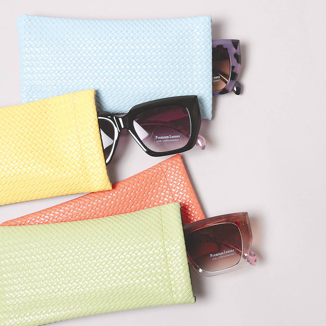 Two-Tone Colored Glasses Case